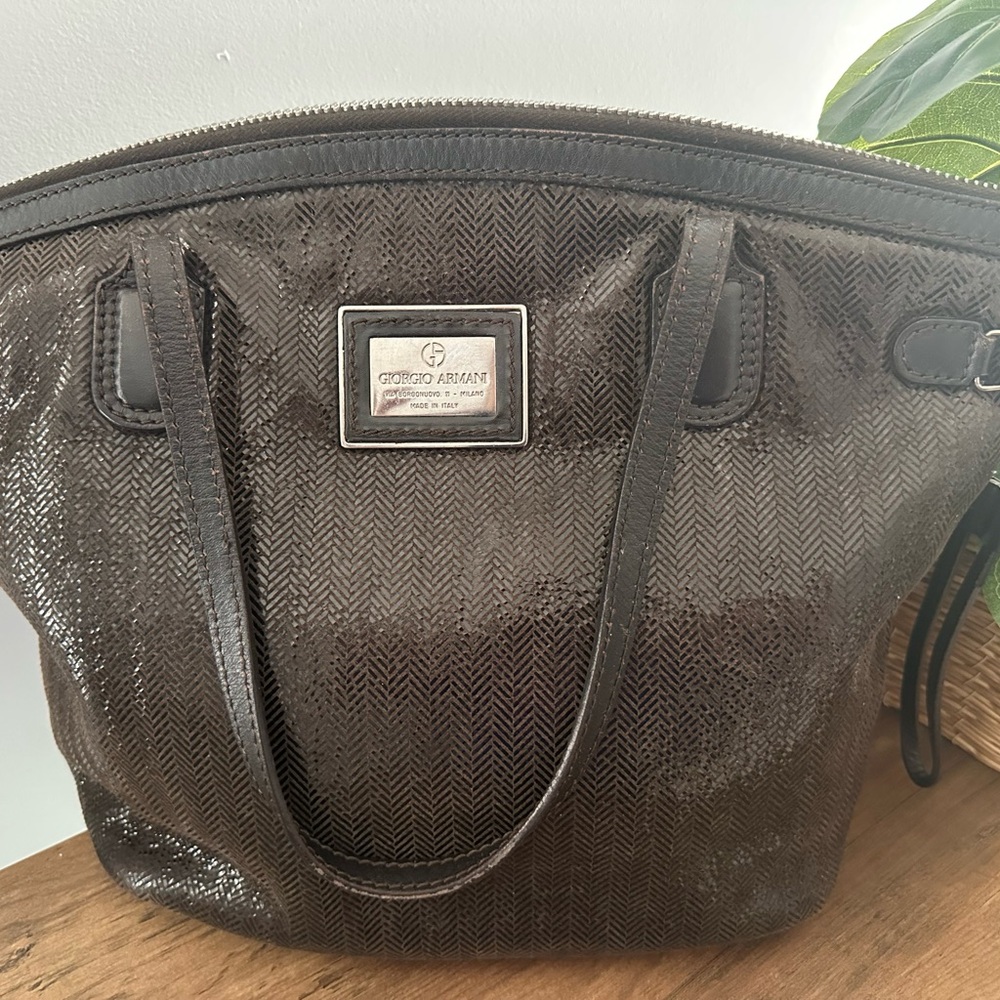 Giorgio Armani Women's Brown Tote Bag